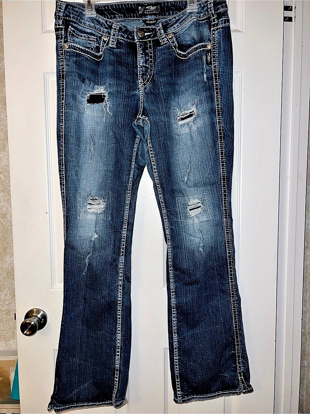 Silver Jeans Frances Bootcut Jeans Blue Size 18, 31 inches long
